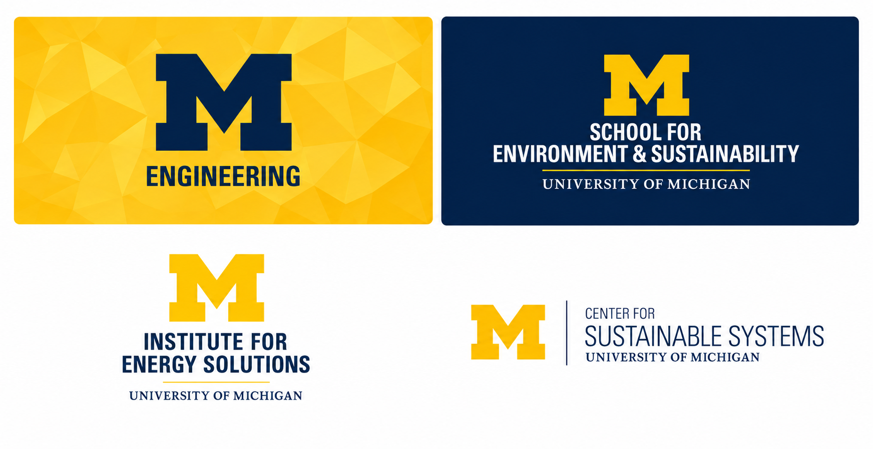 University of Michigan partners: College of Engineering, School for Environment & Sustainability, Institute for Energy Solutions, and Center for Sustainable Systems